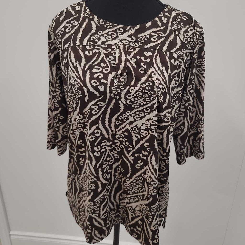 BROWN/BEIGE LADIES TOP