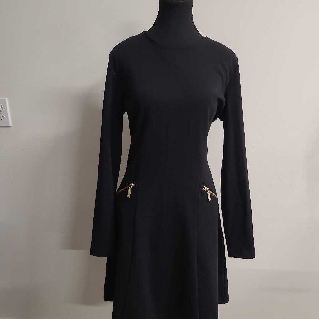 BLACK A-LINE DRESS