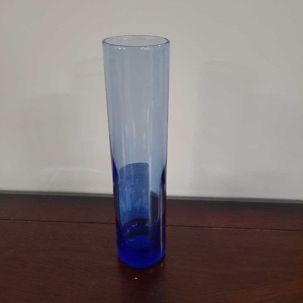 VINTAGE LIBBEY COBALT BLUE CYLINDER BUD VASE