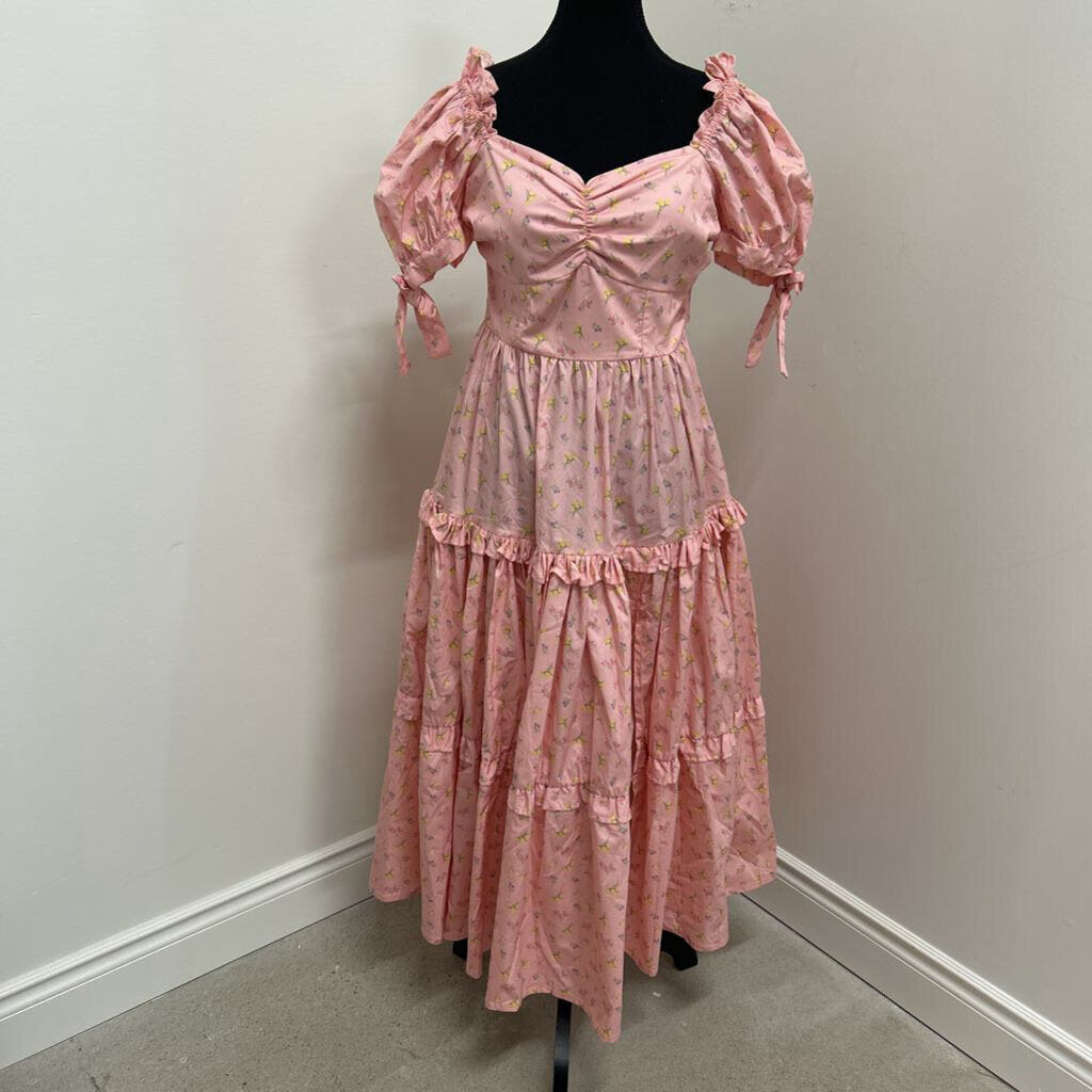 LORI MAXI DRESS - PINK FLORAL - S