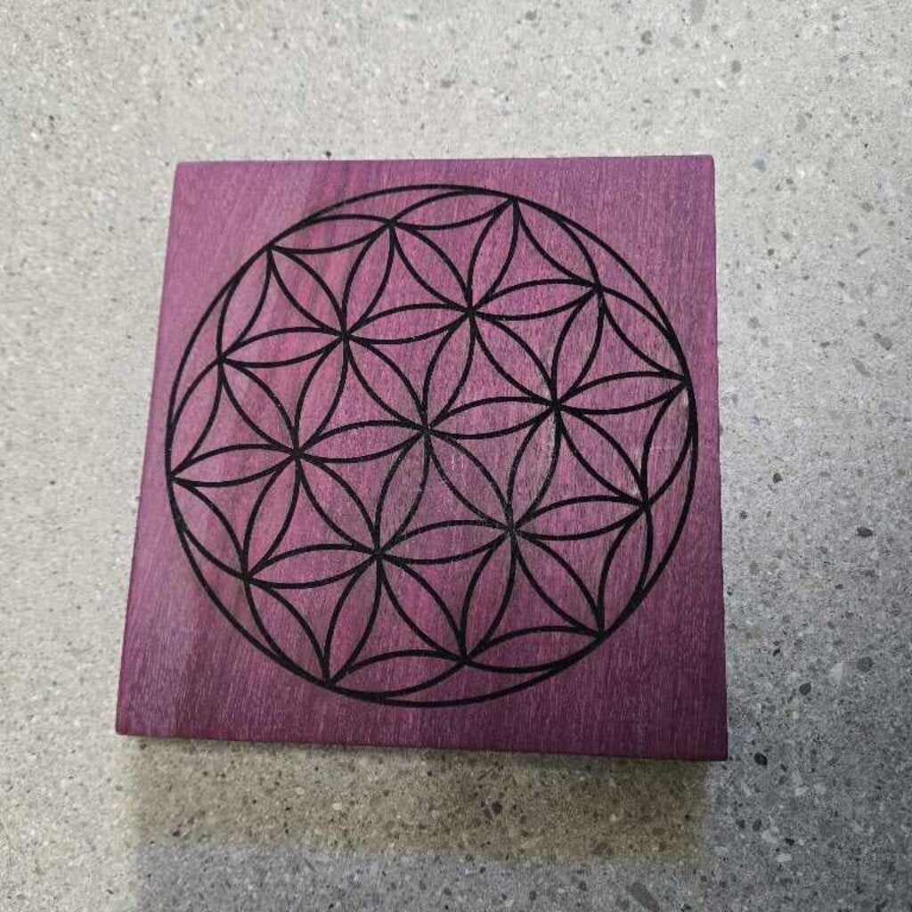 PURPLE HEART WOOD - CRYSTAL GRID