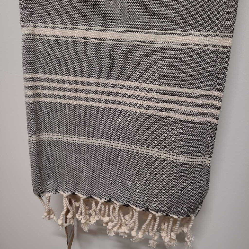 Tabby Turkish Towel - Black
