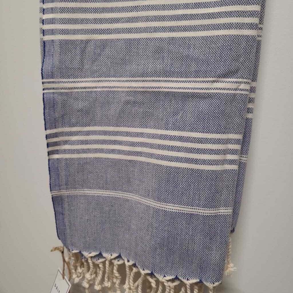 Tabby Turkish Towel - Navy