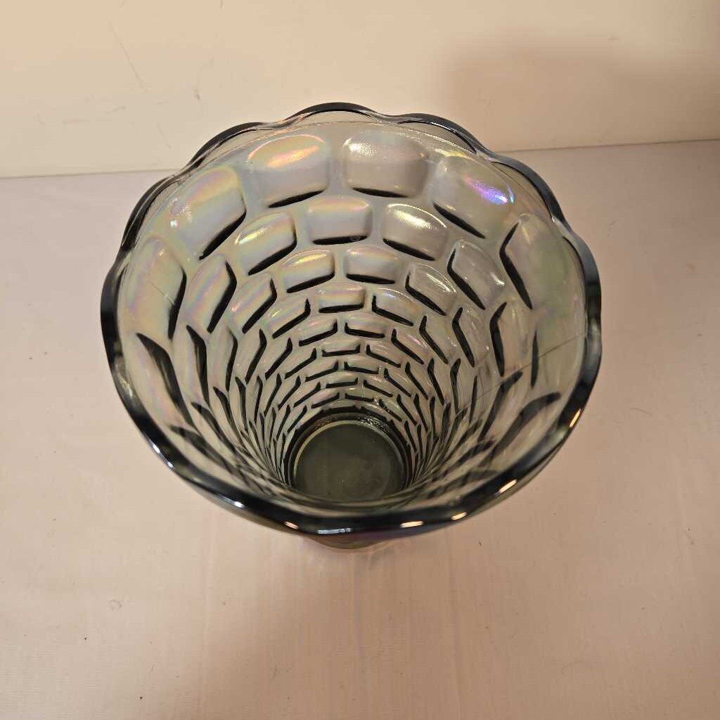 VTG FEDERAL CARNIVAL GLASS COLONIAL SMOKE VASE