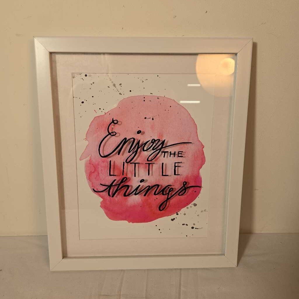 ENJOY THE LITTLE THINGS WALL ART