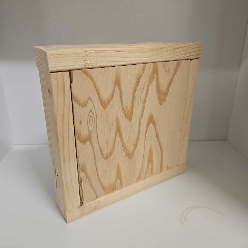 6.5" SQUARE WOOD BOX SIGN BLANK