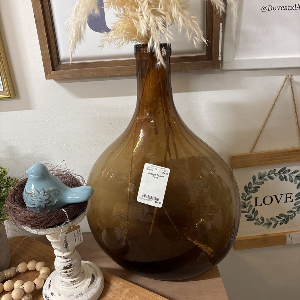 Vintage Brown Vase