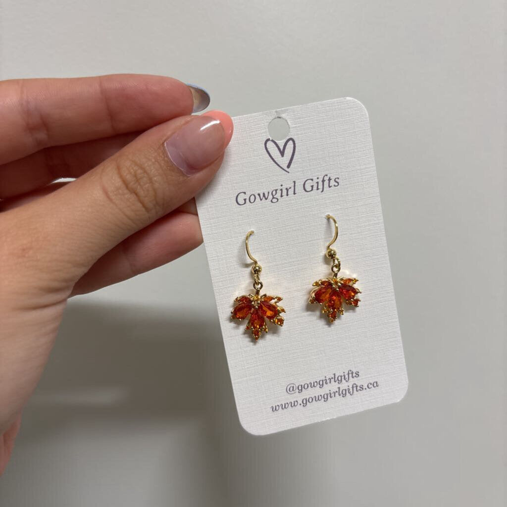 Earrings - Maple Leaf Dangles