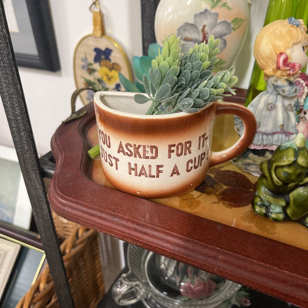 VTG CERAMIC HALF CUP FOR HALF CUP COFFEE