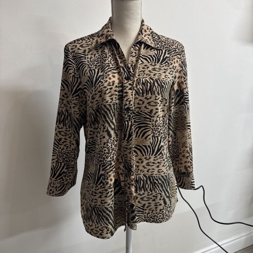 ANIMAL PRINT BLOUSE