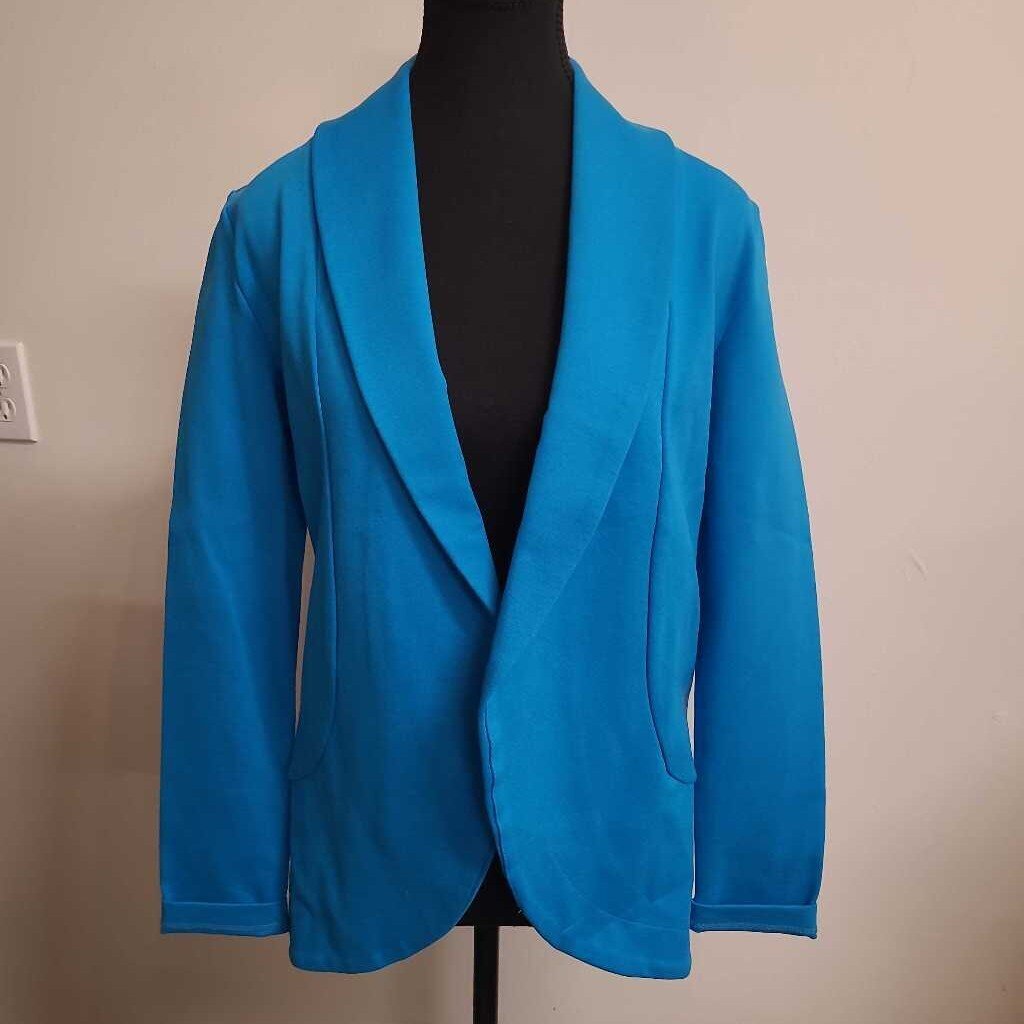 ROYAL BLUE OPEN FRONT BLAZER