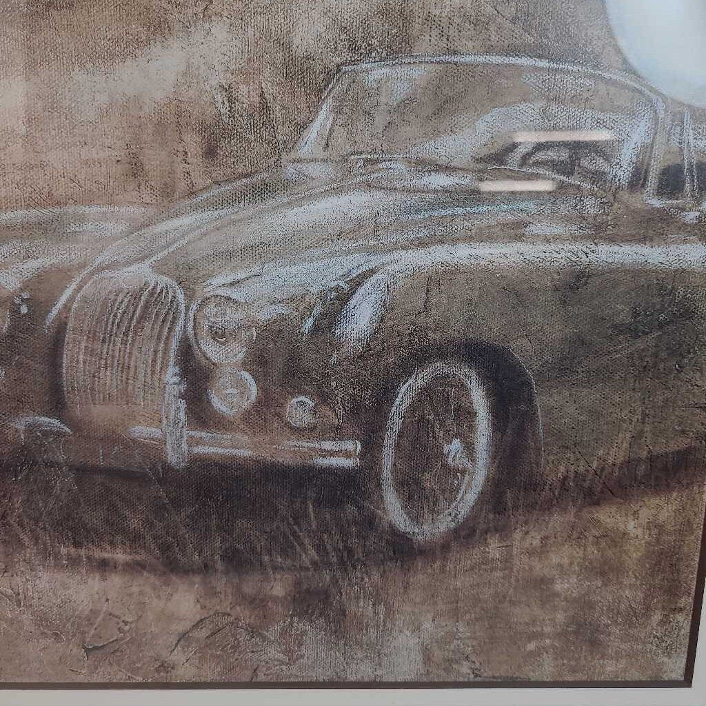 GOLFER W/CAR BY RICHARD HALL