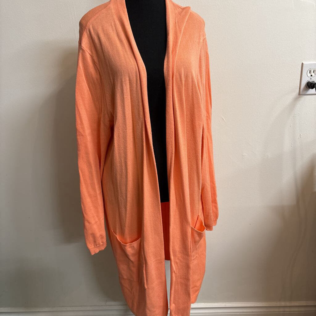 LONG CORAL CARDIGAN