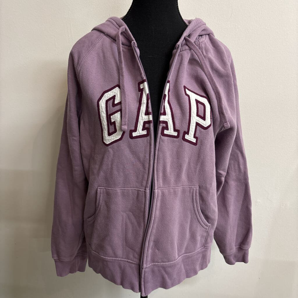PURPLE GAP ZIP-UP HOODIE