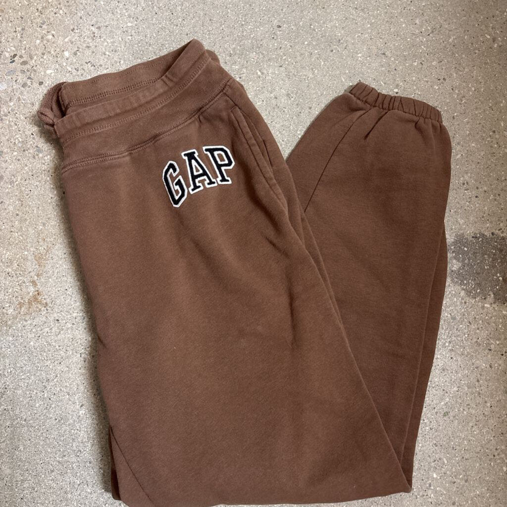 BROWN GAP LOGO SWEATPANTS
