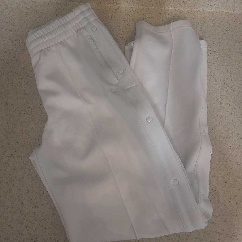 TNA WHITE SNAP SWEATPANTS