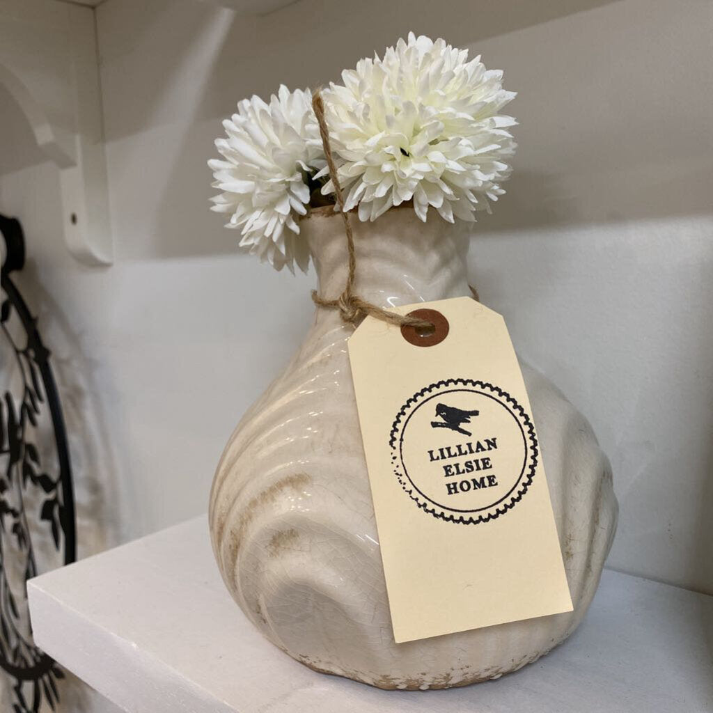 Petite Rustic Ribbed Vase