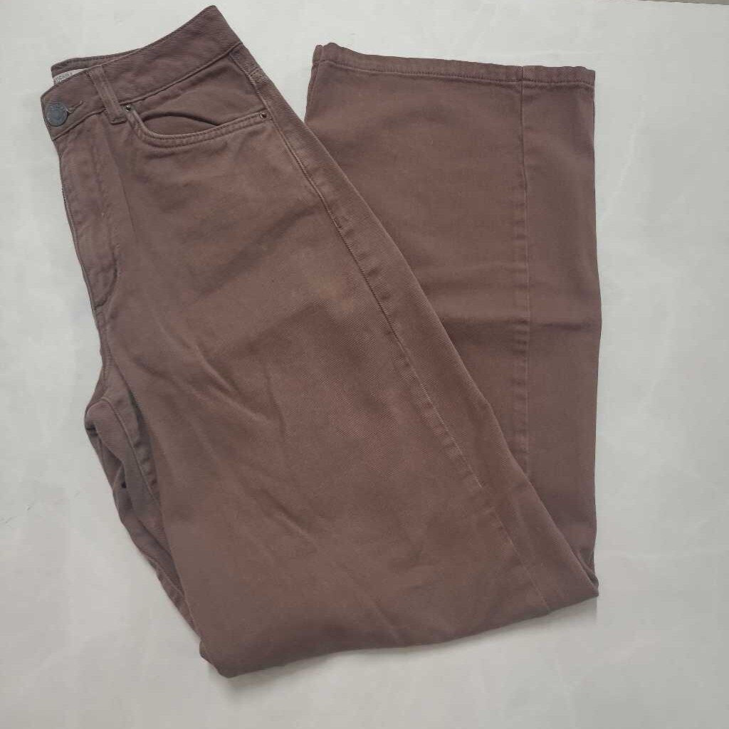 BROWN WIDE LEG DENIMS