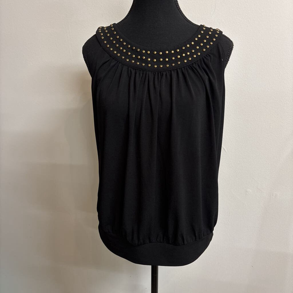 BLACK BEADED TANK