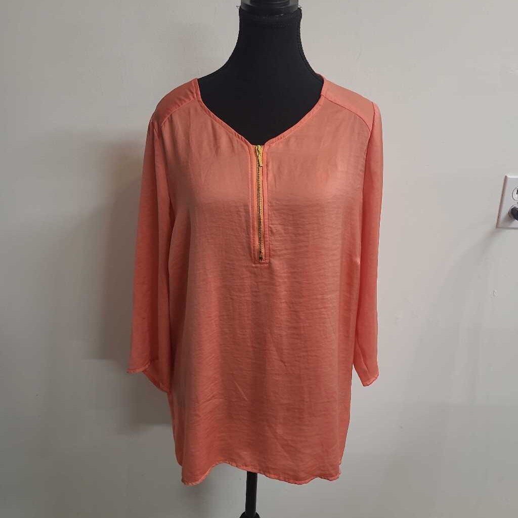 CORAL LONG SLEEVE BLOUSE