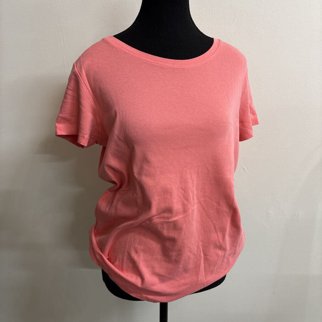 CORAL SCOOP NECK T-SHIRT