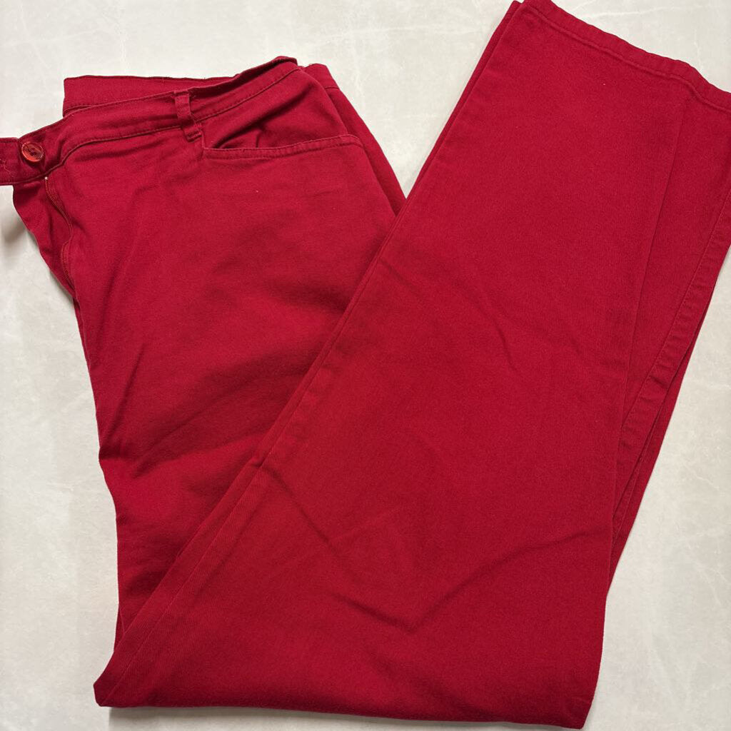 RED TABI PANTS