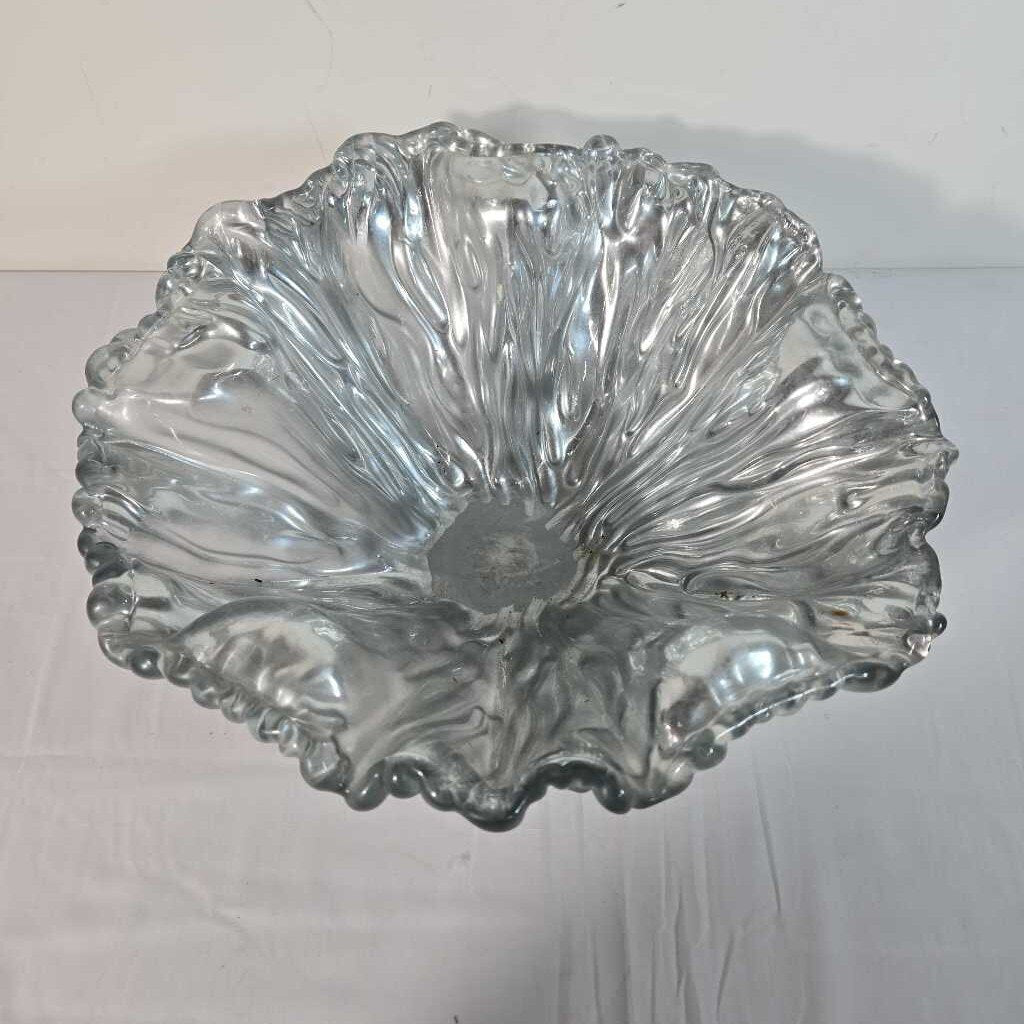 LG WAVEY GLASS BOWL