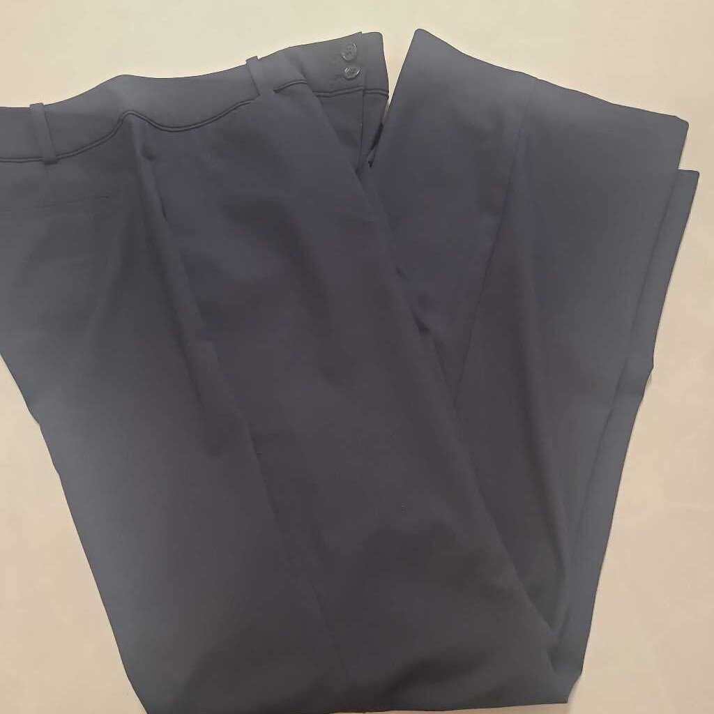 WIDE LEG NAVY DRESS PANTS