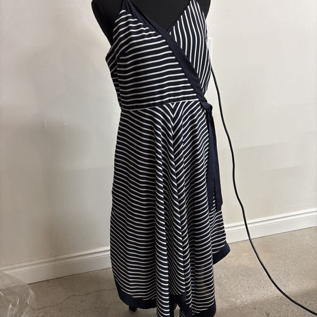 A-LINE STRIPED DRESS
