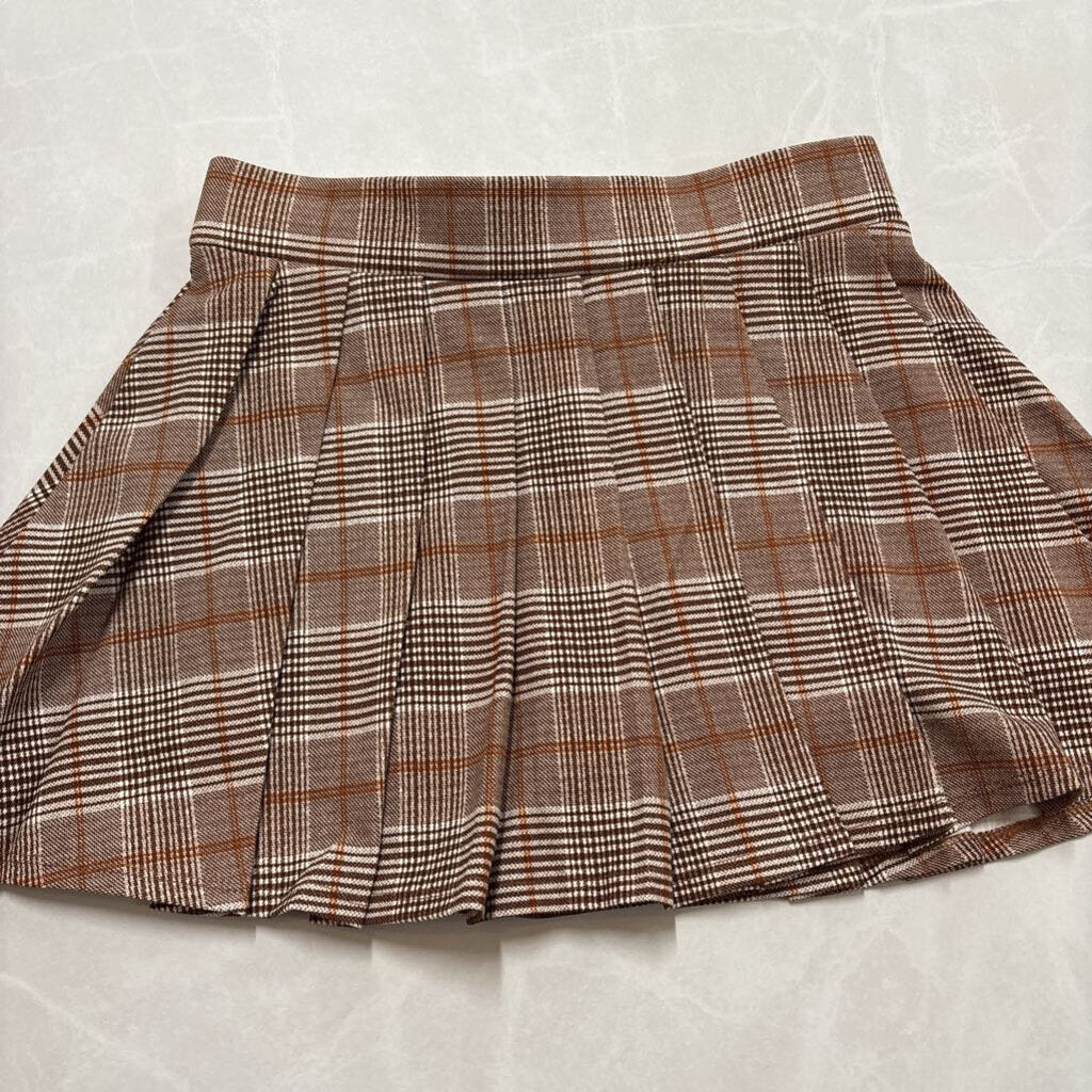 PLAID PLEATED MINI SKIRT