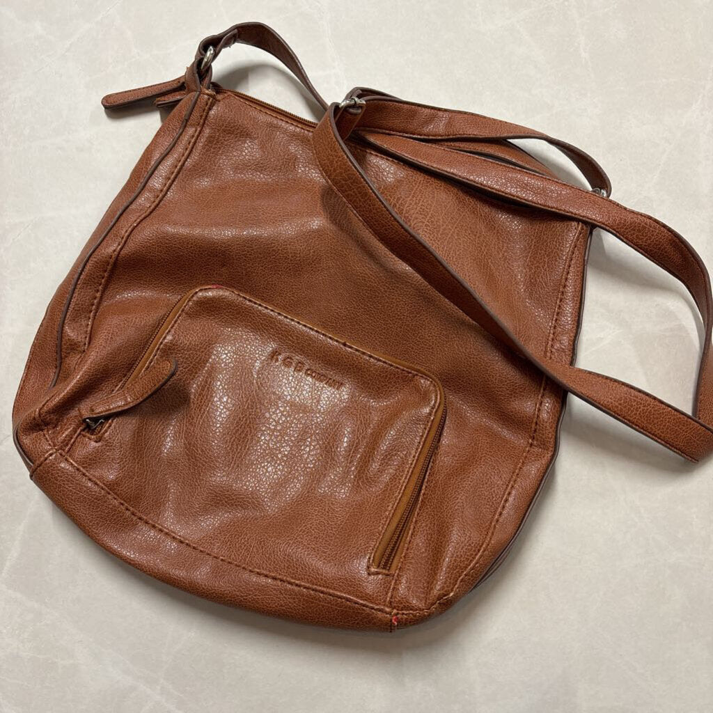 BROWN CROSSBODY LEATHER BAG