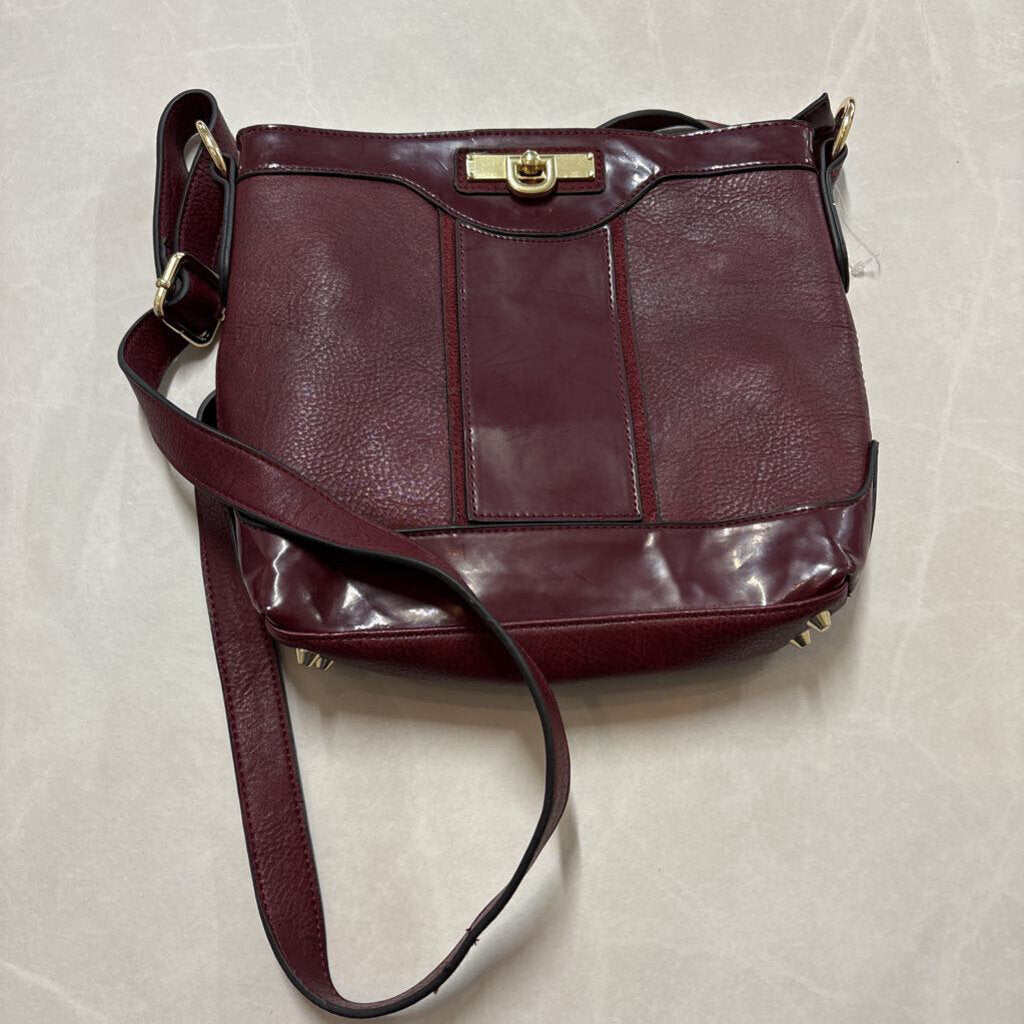 BURGUNDY CROSSBODY BAG