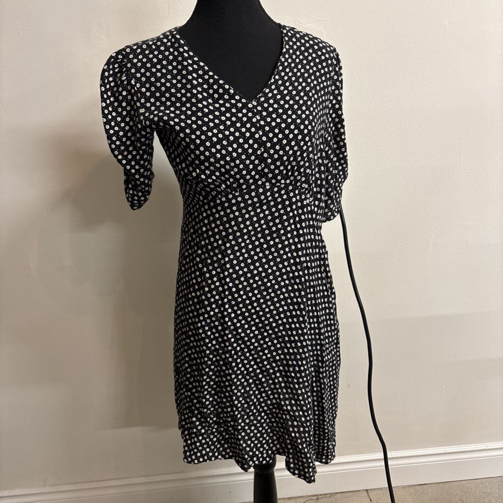 FLOWER PRINT MIDI DRESS