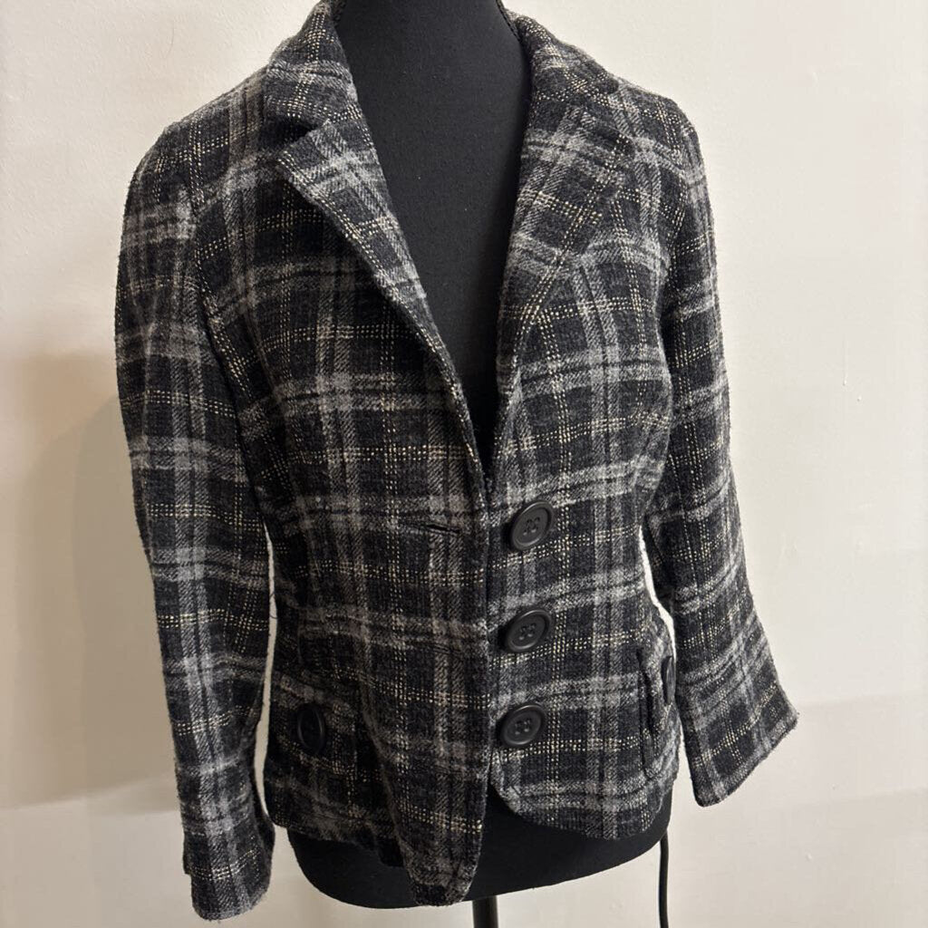 VTG GERARD DARREL PLAID BLAZER