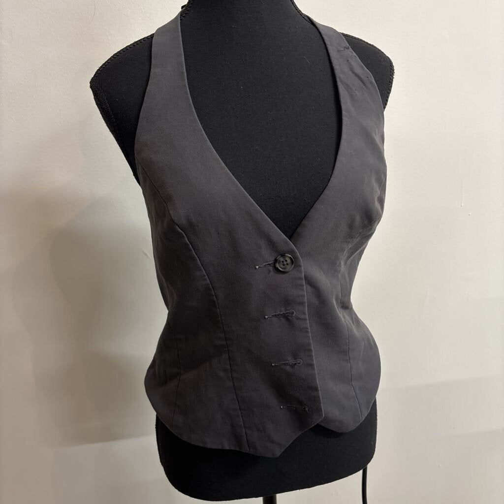 GREY HALTER VEST