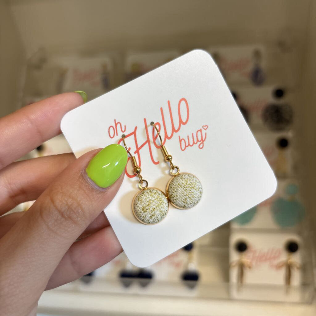 DANGLE EARRINGS - GOLD SPECKLE