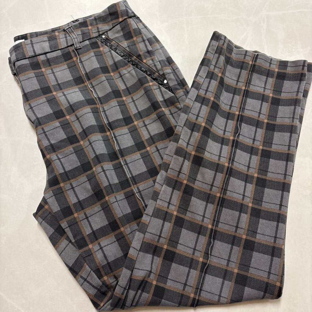 GREY PLAID PANTS