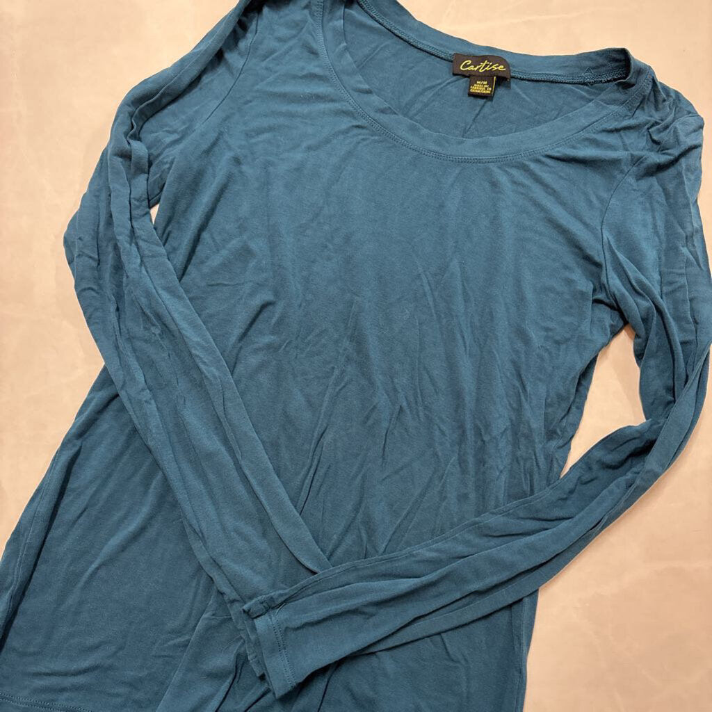 LONG SLEEVE TEAL TOP