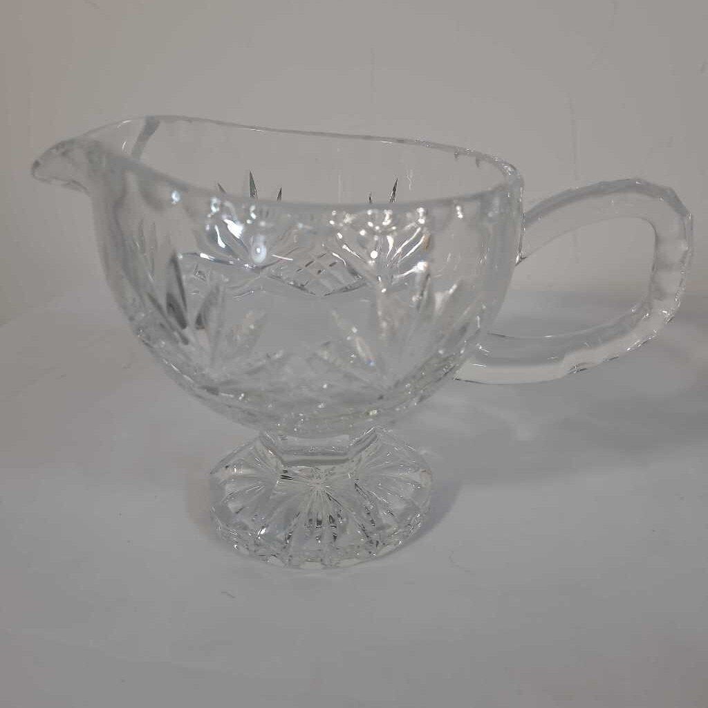 CRYSTAL GRAVY BOAT