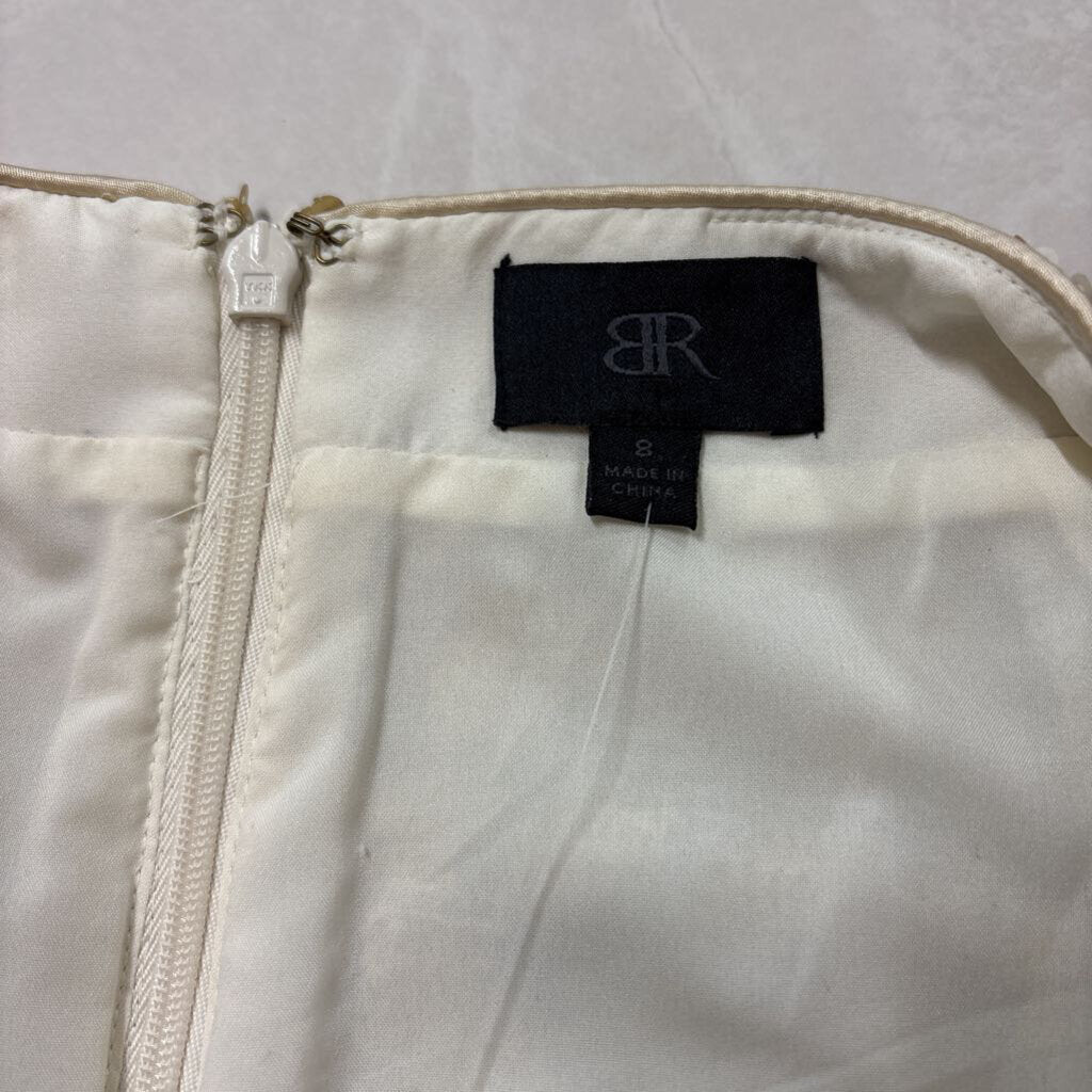 NWT SEQUINS GOLD & WHITE MINI SKIRT