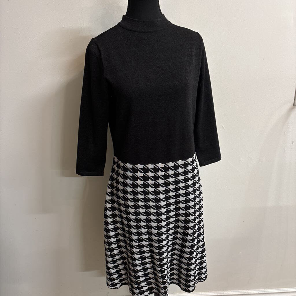 SPARKLE HERRINGBONE SWEATER DRESS