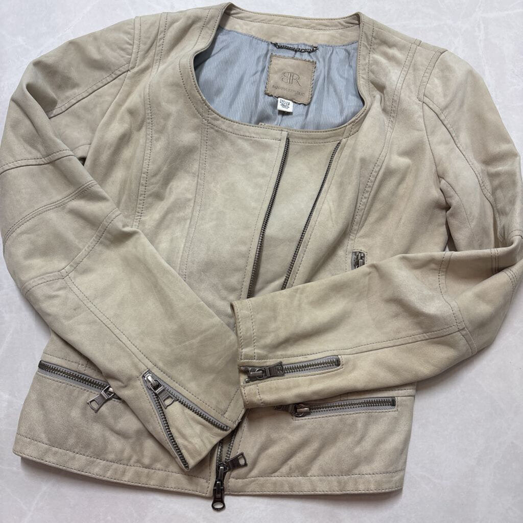 TAN GENUINE LEATHER JACKET