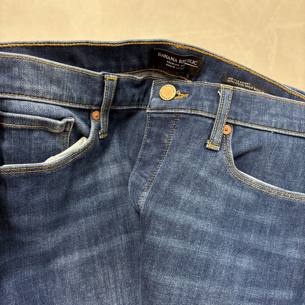 MID-RISE SKINNY BANANA REPUBLIC JEANS