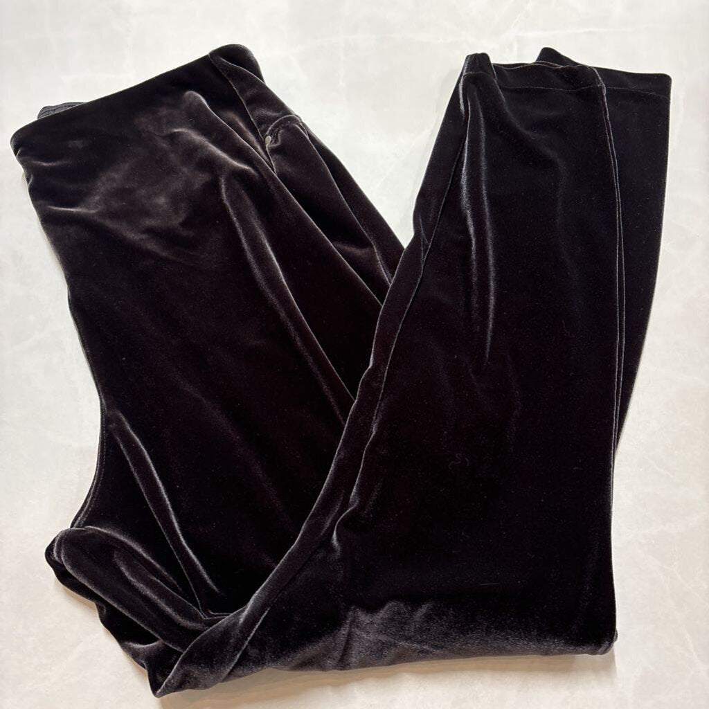 LYSSE BLACK VELVET LEGGINGS
