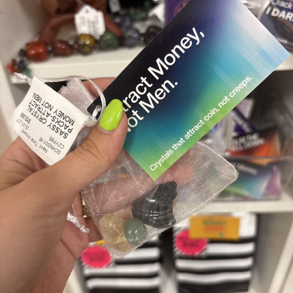 SASSY CRYSTAL PACKS-ATTRACT MONEY NOT MEN