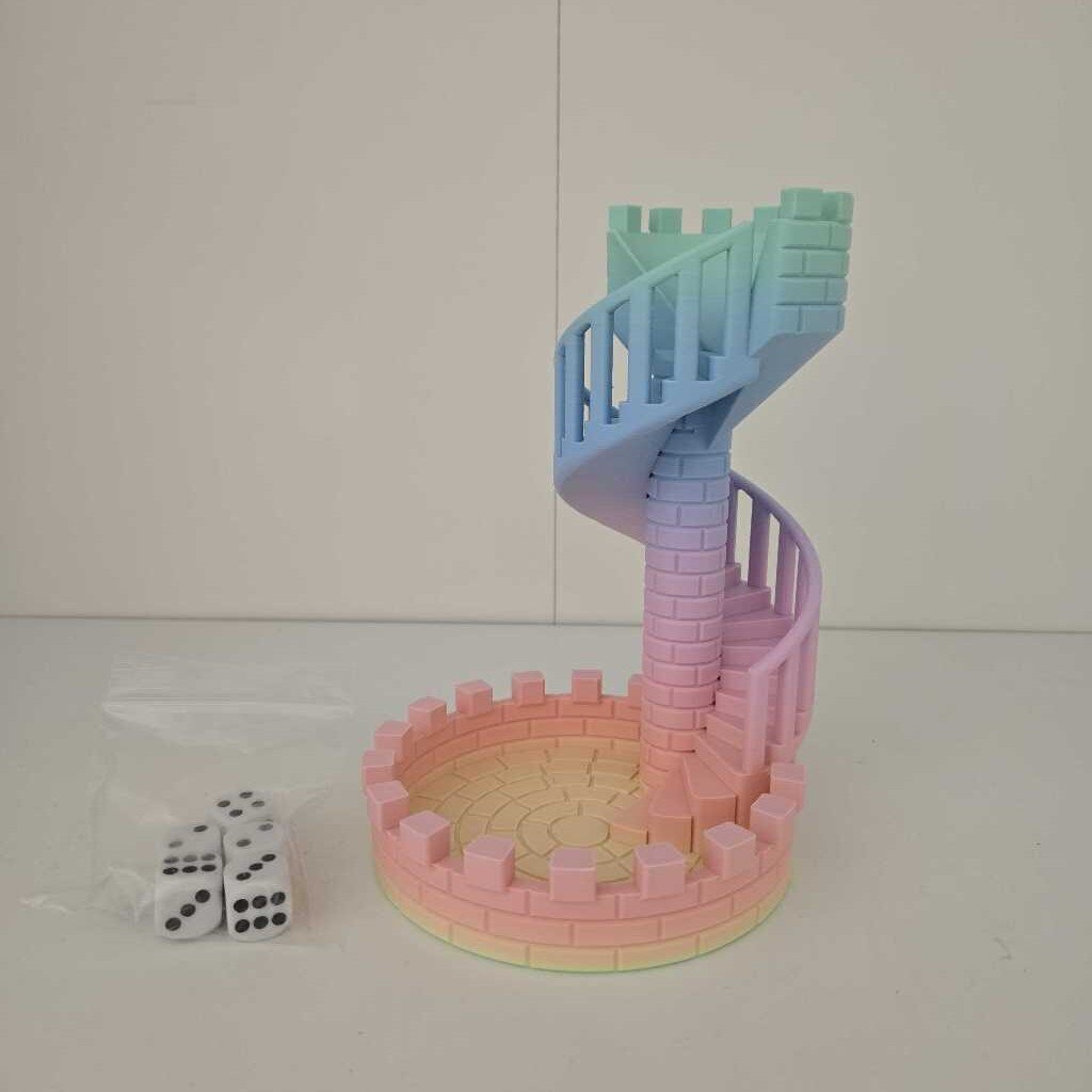 DICE TOWER STAIRCASE - PASTELS