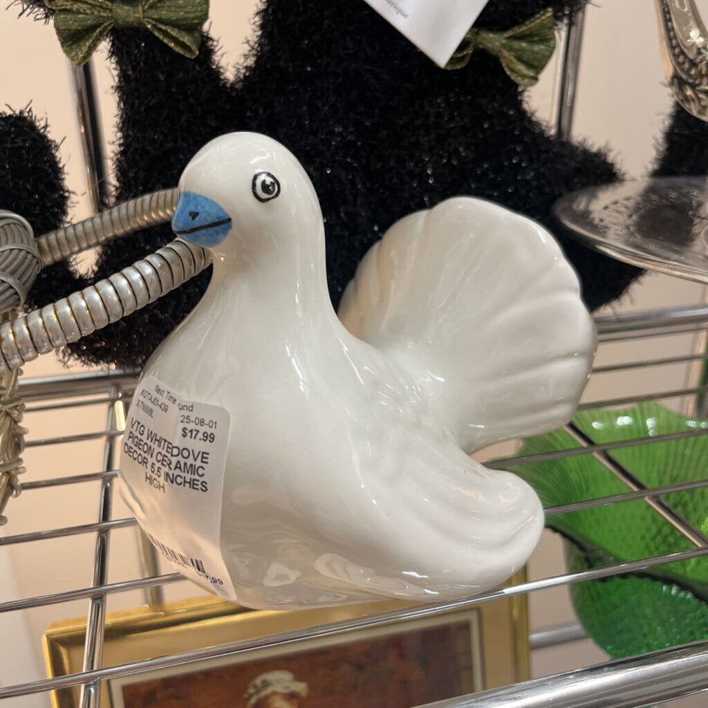 VTG WHITE DOVE PIGEON CERAMIC DECOR