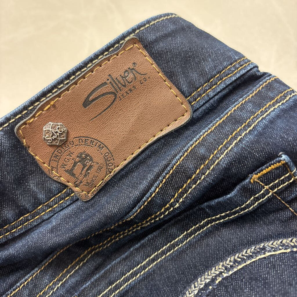 SUKI STRAIGHT SILVER JEANS