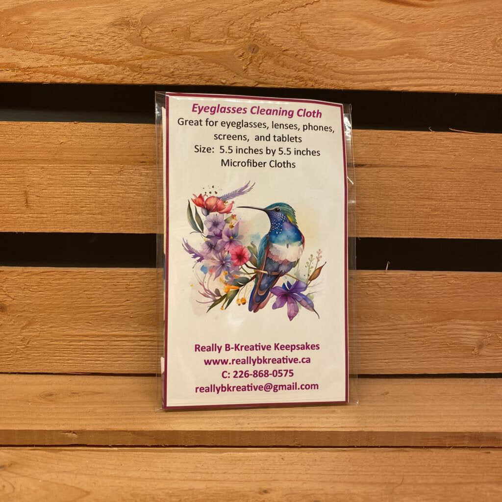 EYE GLASS CLOTH - HUMMINGBIRD