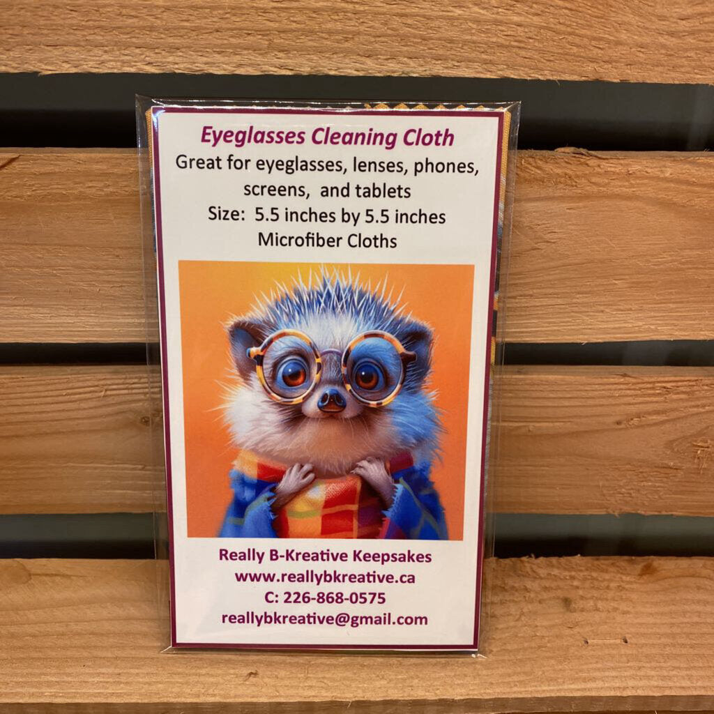 EYE GLASS CLOTH - HEDGEHOG